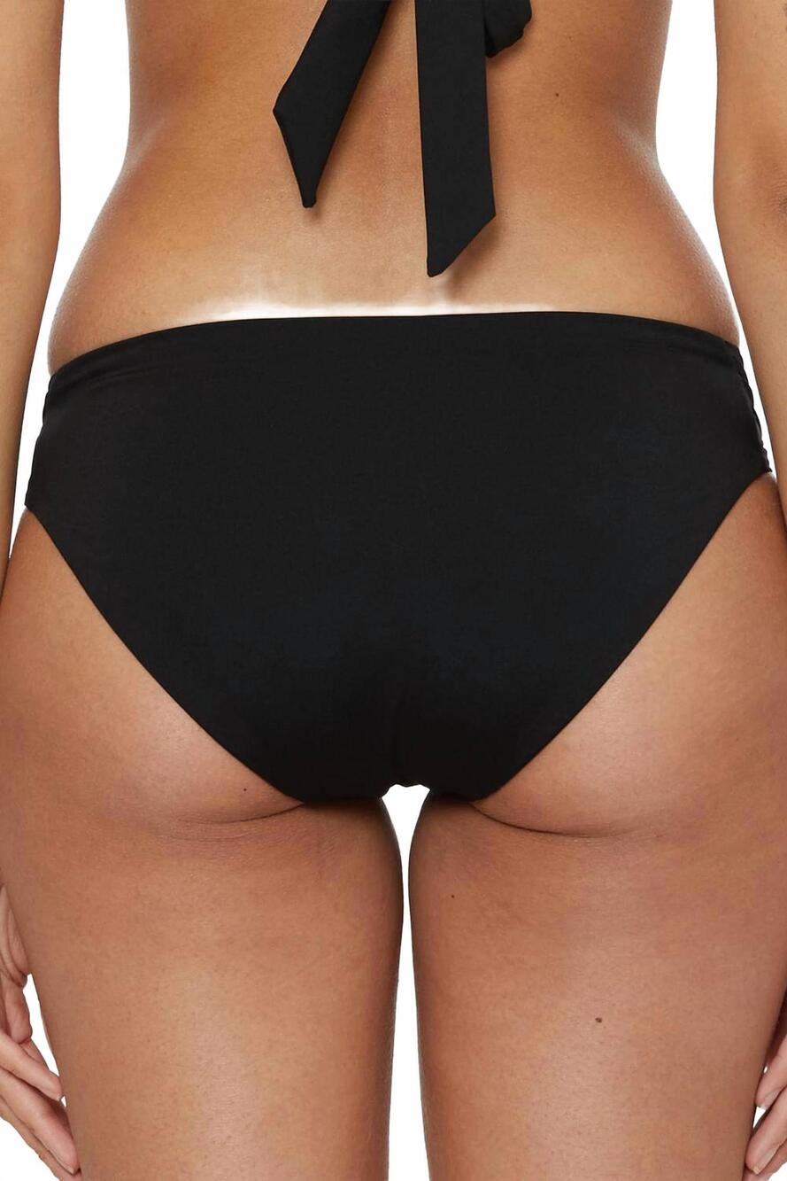 NEW TRINA TURK monaco tab hipster bikini bottom in black - Picture 3 of 4